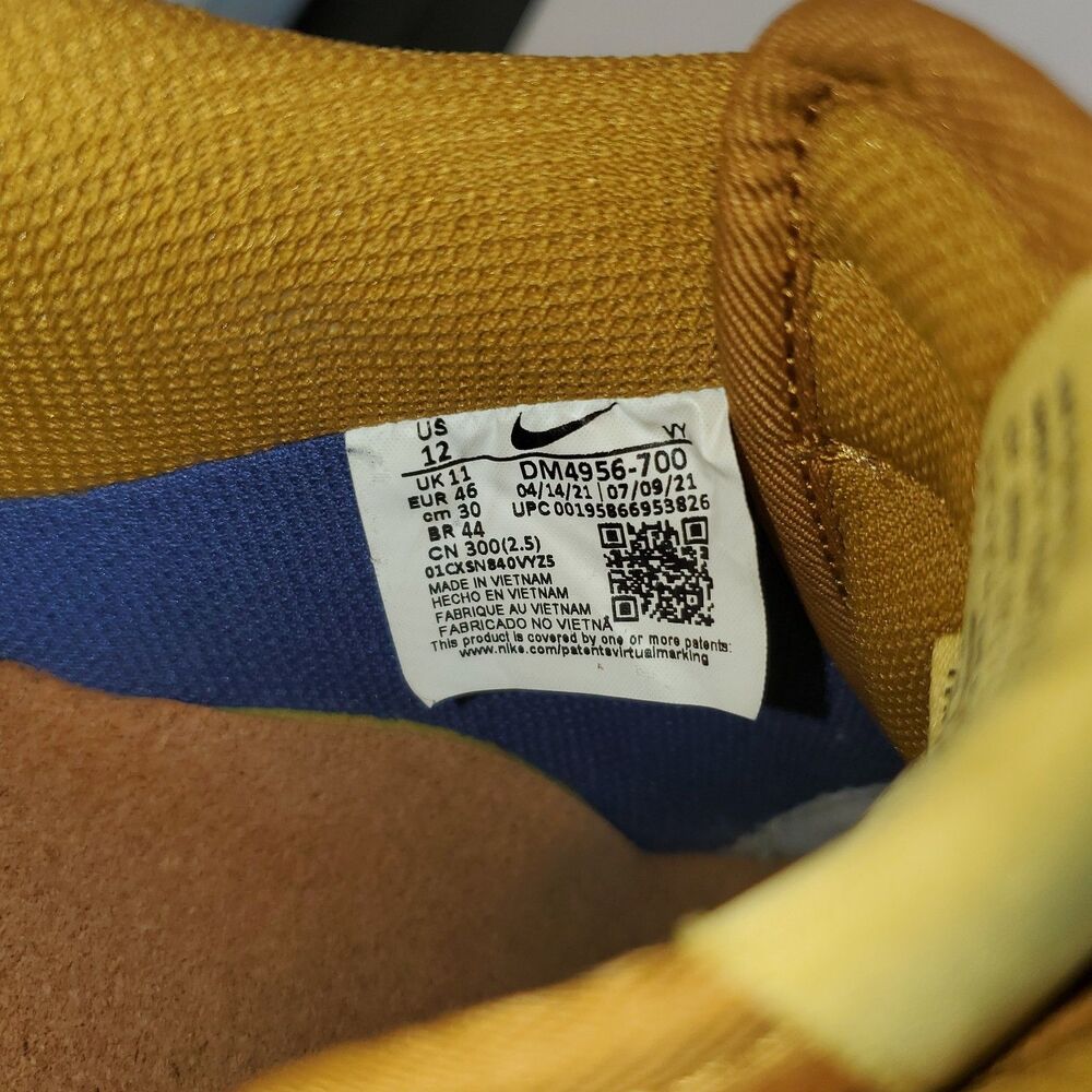 Nike Air Force 1 N7  Woven Tan Multicolor Suede Low Top  Mens 12 - Picture 8 of 8